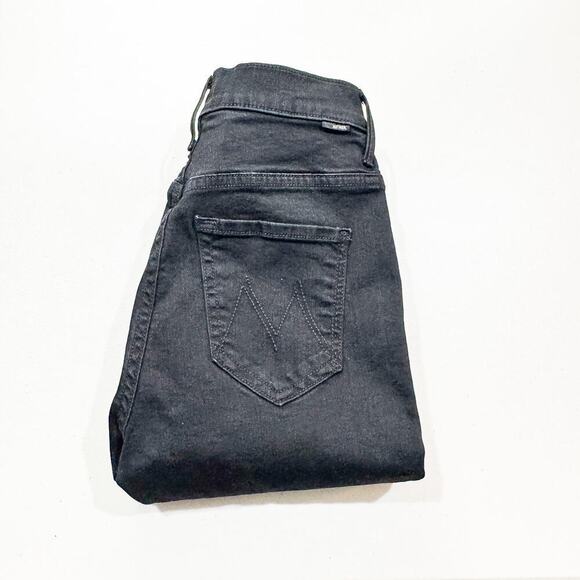 Mother The Swooner Dagger Ankle Fray Baa Baa Black Sheep Lace Denim Jean Size 25 - Picture 1 of 9